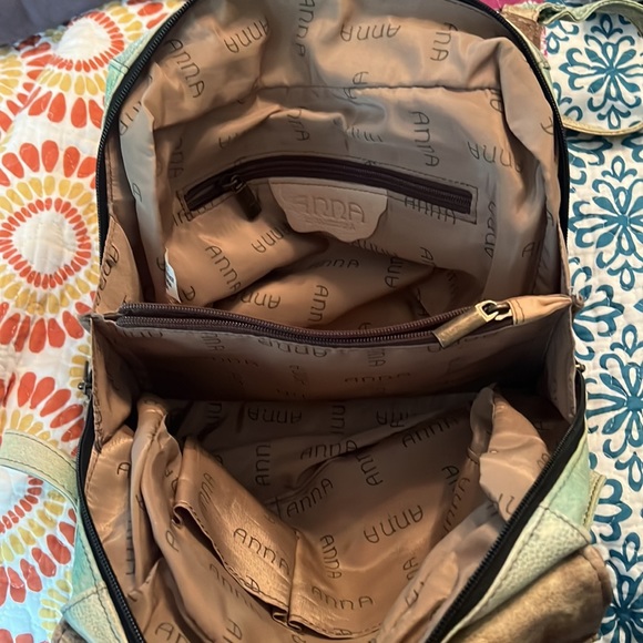 Anuschka leather painted floral purse - Picture 7 of 10